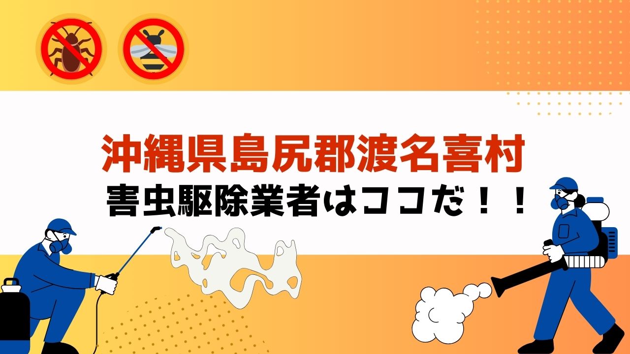 害虫駆除を沖縄県島尻郡渡名喜村で依頼するなら！？【実績重視！口コミ・評判の良いおすすめ業者を紹介】