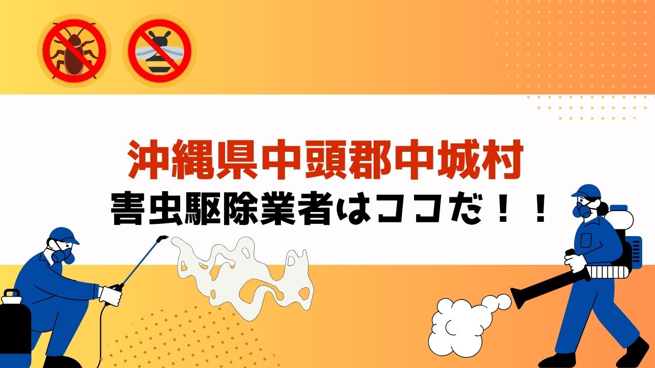 害虫駆除を沖縄県中頭郡中城村で依頼するなら！？【実績重視！口コミ・評判の良いおすすめ業者を紹介】